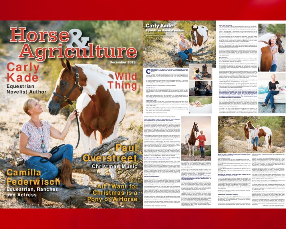 Carly Kade Featured on the Cover of Horse & Agriculture Magazine