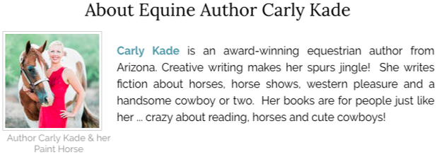 Carly Kade is an author of Cowboy Romance Books