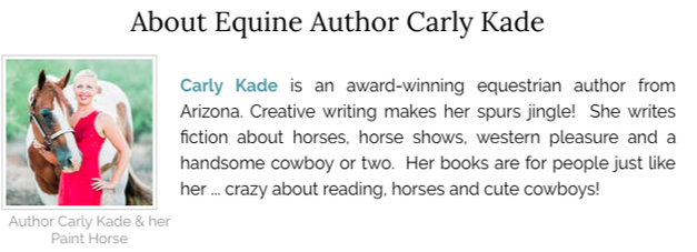 About Horse Book Author Carly Kade