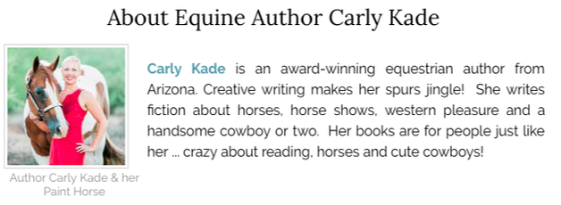About Equine Author Carly Kade