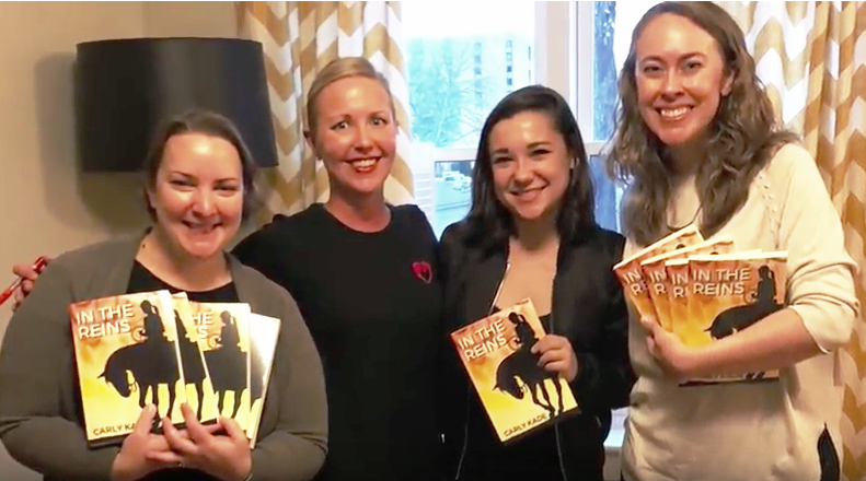 Book Party! Author Carly Kade with In the Reins Readers 