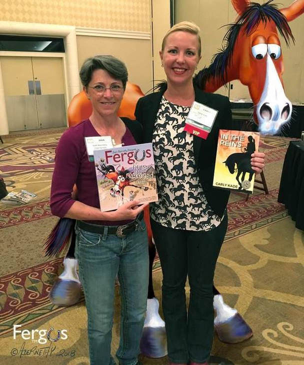 Jean Abernethy of Fergus the Horse & Carly Kade Author of In the Reins