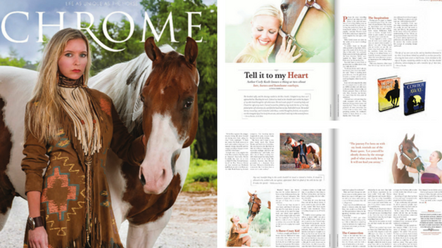 APHA Chrome Magazine features Equine Author Carly Kade