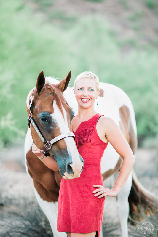 Equestrian Fiction Author Carly Kade Poses for Melanie Elise Equine Photography