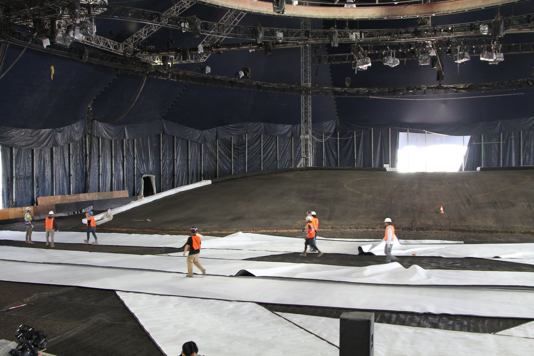 Completing Installation of the Cavalia Odysseo Big White Top in Scottsdale, Arizona