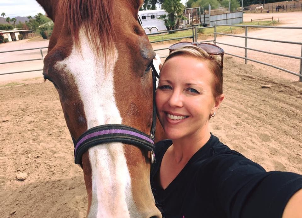 Equine Author Carly Kade and her Paint Horse