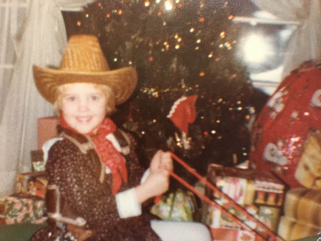 Equestrian Fiction Author Carly Kade as a Young Cowgirl
