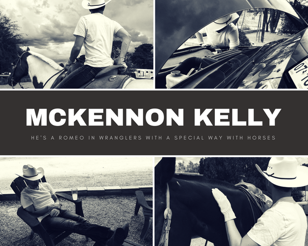Cowboy McKennon Kelly is a Character from the In the Reins Horse Book Series by Carly Kade