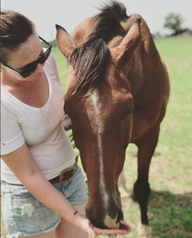 Equine Author Alyssa Knee & her horse Spike