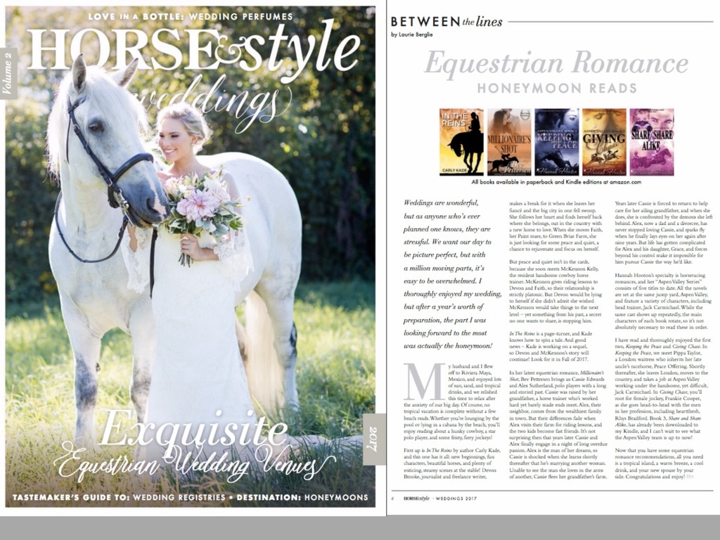 Equestrian Romance In the Reins Featured in Horse & Style Magazine Wedding Issue