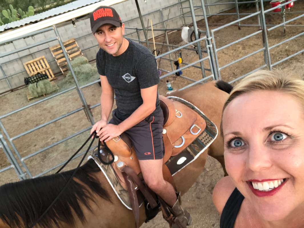 Author Carly Kade's new horse for her hubby
