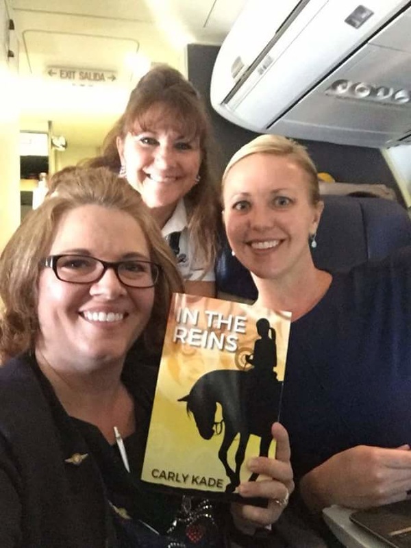 Author Carly Kade and Southwest Flight Attendant