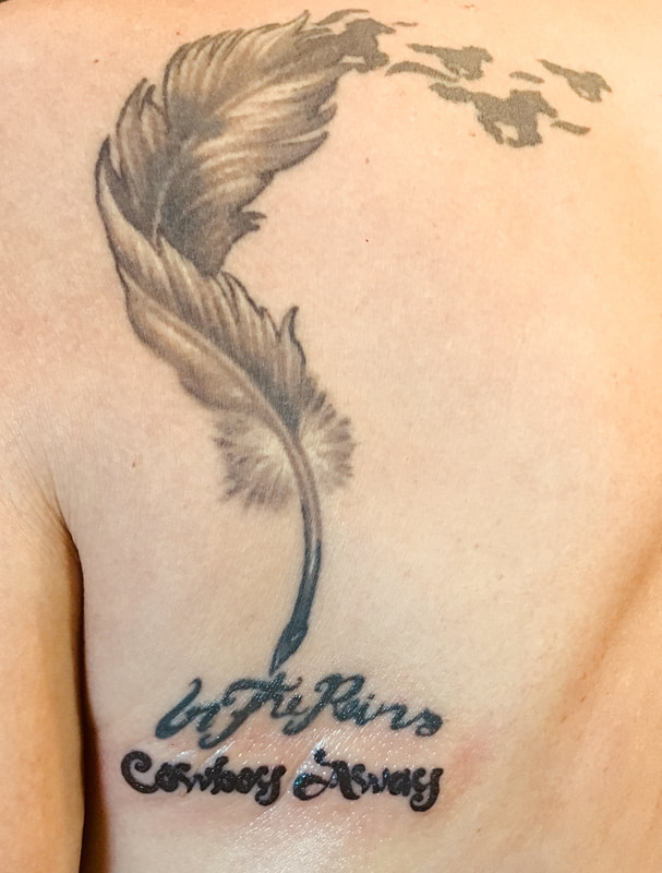 Feather Quill Tattoo Celebrating the In the Reins Horse Book Series