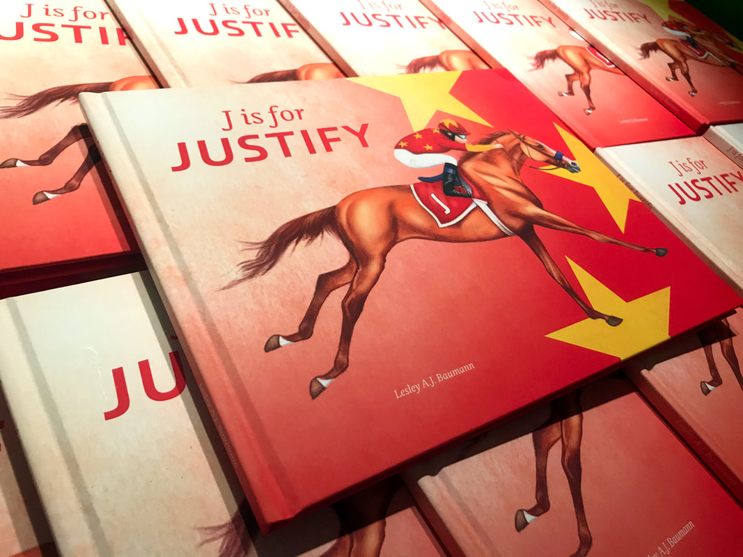 J is for Justify Book Lesley Baumann