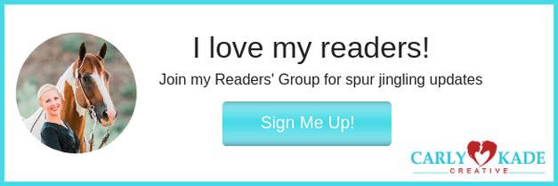 Join Author Carly Kade in her Readers' Group for In the Reins Series Updates!