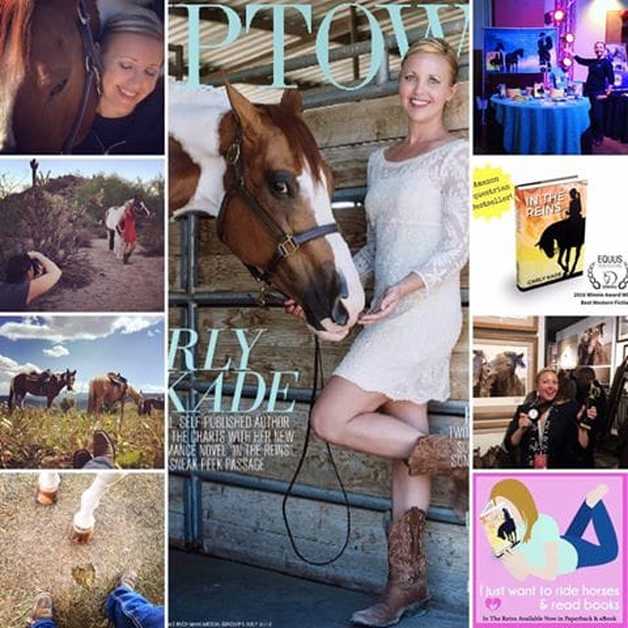 Author Carly Kade and In The Reins Book
