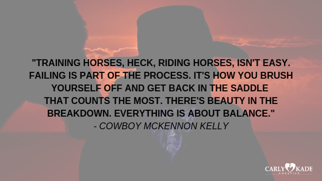 Cowboy Quotes from the In the Reins Horse Book Series by Carly Kade