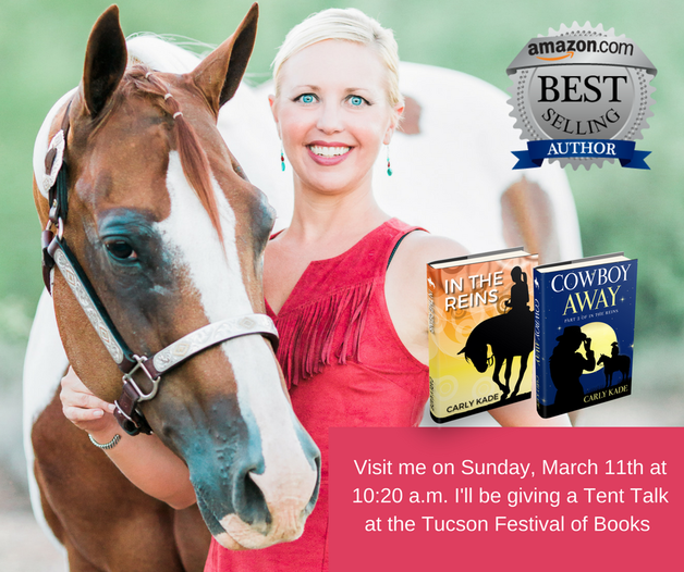 Author Carly Kade will be appearing for a Tent Talk at the Tucson Festival of Books