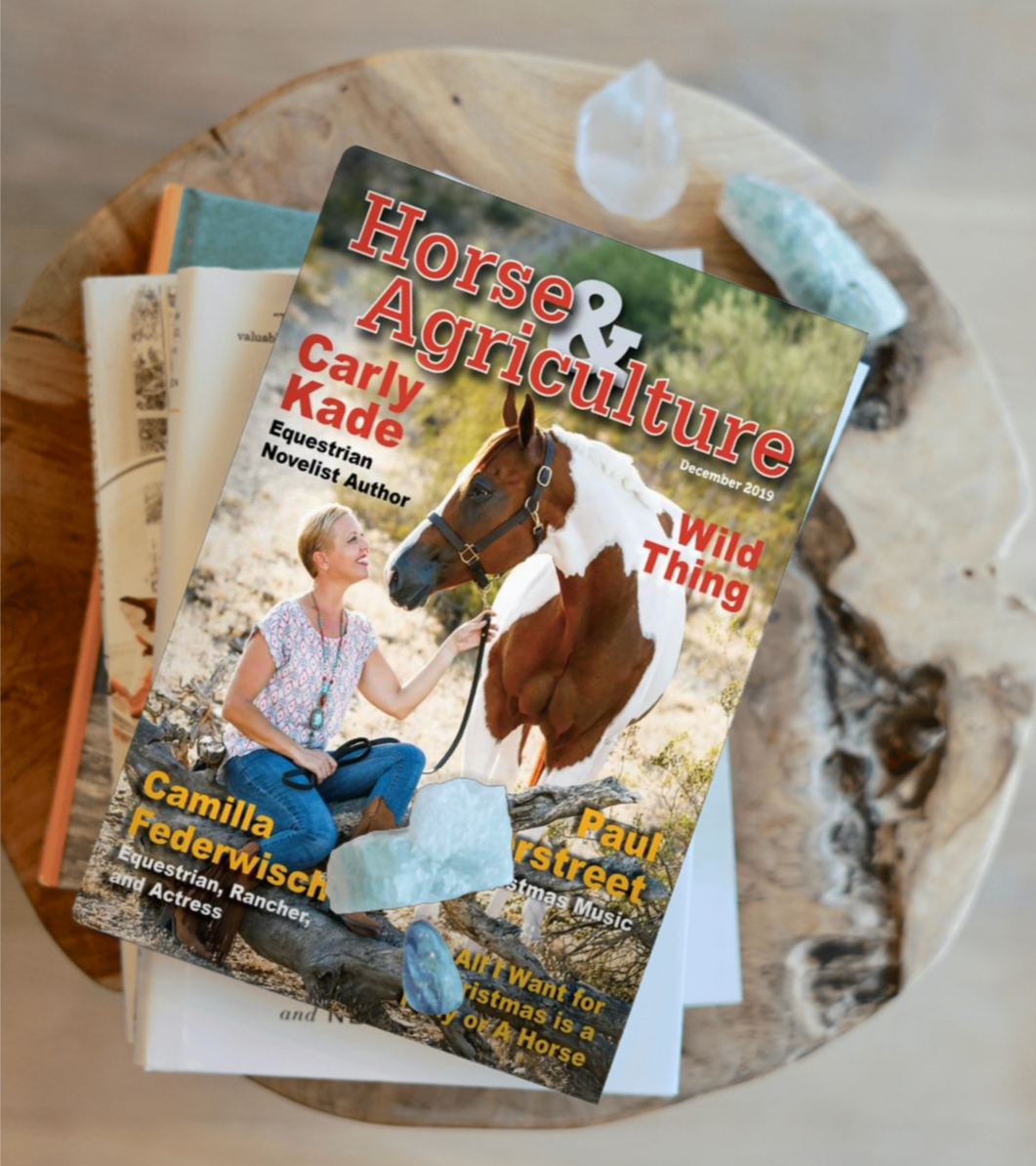 Carly Kade on the cover of Horse & Agriculture Magazine