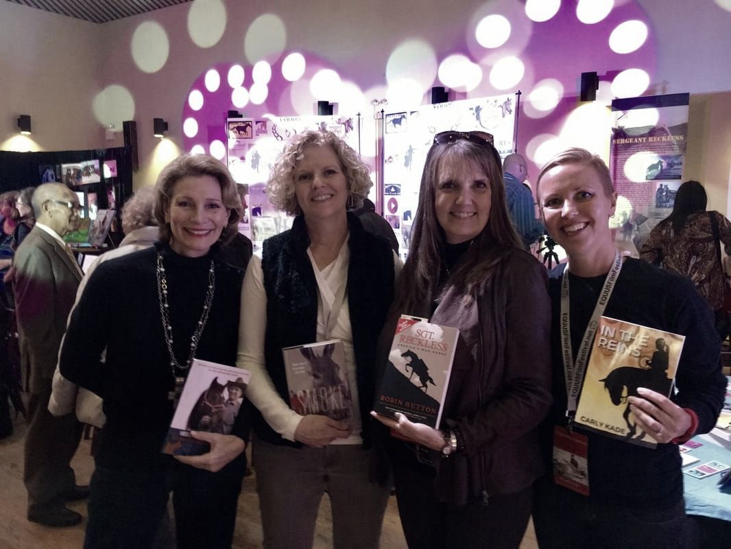 Authors Debbie Loucks-Roberts, Cate Folsom, Robin Hutton & Carly Kade at the EQUUS Film Festival 