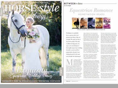 Equestrian Fiction Novel In the Reins featured in Horse & Style Weddings
