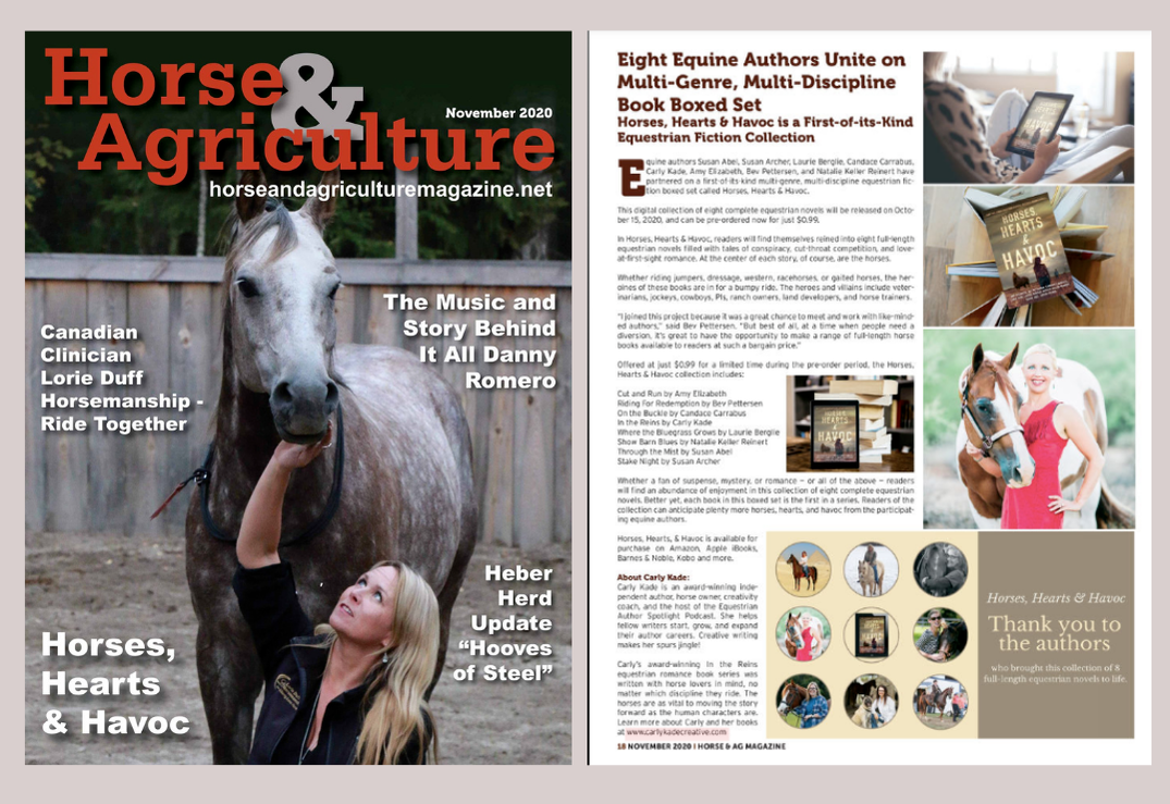 Horses, Hearts & Havoc Boxset featured in Horse & Agriculture Magazine