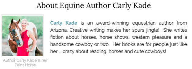 About Equine Author Carly Kade