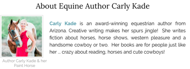 Books by Equine Author Carly Kade
