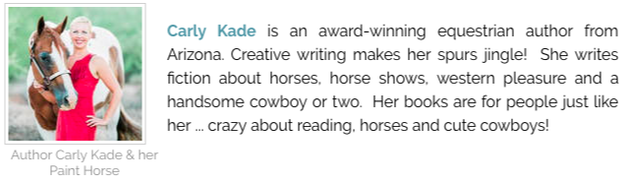 Carly Kade is the author of the In the Reins Equestrian Romance Horse Book Series