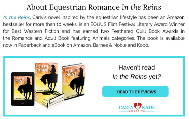 About Equestrian Fiction In the Reins by Carly Kade