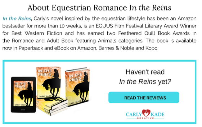 In the Reins, An Equestrian Romance Novel by Carly Kade