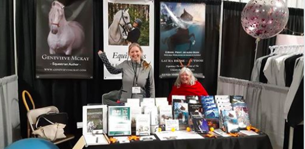 Equine Author Genevieve Mckay at a book signing
