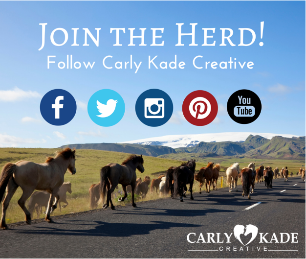 Join the Herd! Follow Carly Kade Creative