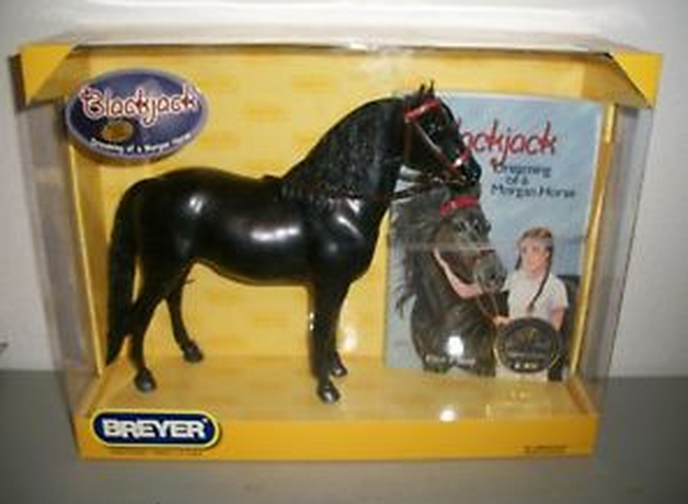 Blackjack Breyer Horse and Book by Ellen Feld